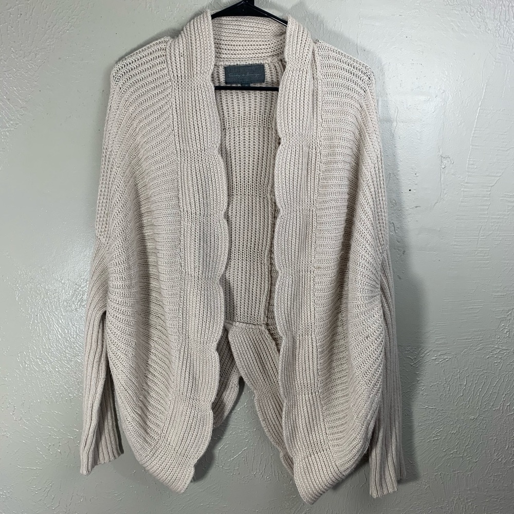 Sunday in Brooklyn scalloped cardigan